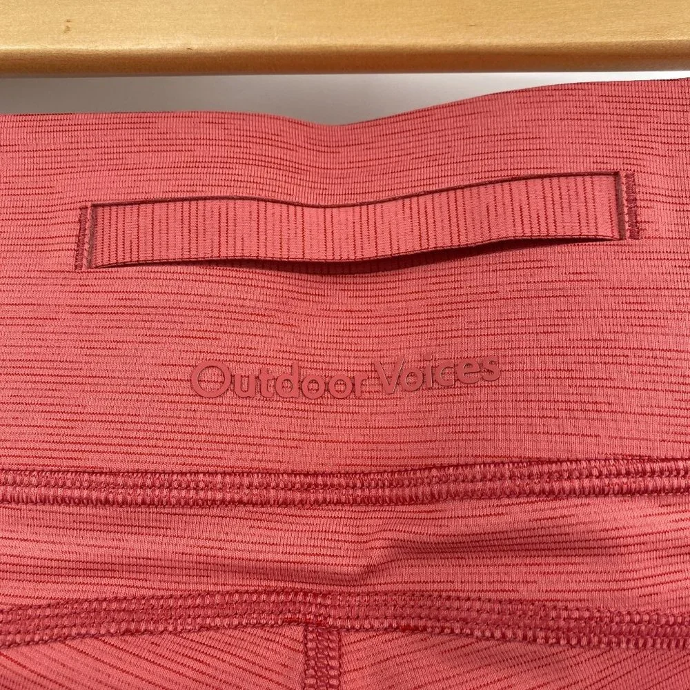 Outdoor Voices Core 3/4 Leggings Size Xsmall XS Thistle Desert Rose Pink TechSwe